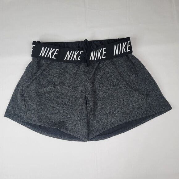 Nike Dri-Fit 5" shorts charcoal gray heather women's XS - Picture 2 of 8